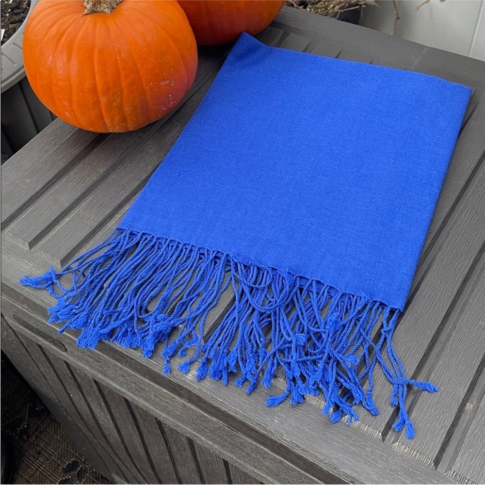 New Sapphire Blue (Royal Blue) scarf/Shawl wool